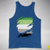 Aromantic Pride Flag Ripped Reveal Premium Tank Top - Royal Blue